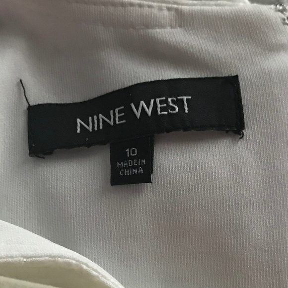 Nine West Summer Dress Sleeveless, Cream, Size 10 - Picture 7 of 7